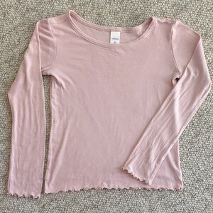 Nordstrom Blush Ribbed Knit Top, size 10/12